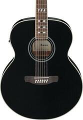 12-string Acoustic-electric Guitar Ibanez AJ7012M1E-BK Black 12-string Acoustic-electric Guitar - 3