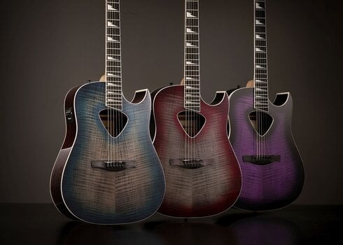 guitarra eletroacústica Ibanez ALT50FA-TVT Transparent Violet Sunburst guitarra eletroacústica - 13