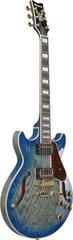 Halvakustisk guitar Ibanez AM93QA-JBB Jet Blue Burst Halvakustisk guitar - 2