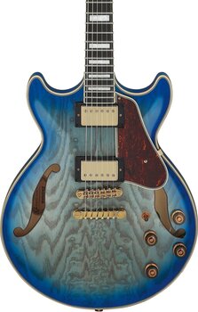 Polu-akustična gitara Ibanez AM93QA-JBB Jet Blue Burst Polu-akustična gitara - 4