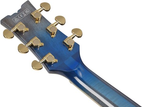 Polu-akustična gitara Ibanez AM93QA-JBB Jet Blue Burst Polu-akustična gitara - 9