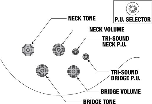 Guitarra elétrica Ibanez AR320-MBM Midnight Black Metallic Guitarra elétrica - 11