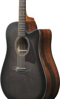 electro-acoustic guitar Ibanez AAD70CE-TBN Transparent Charcoal Burst electro-acoustic guitar - 6