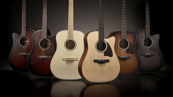 electro-acoustic guitar Ibanez AAD70CE-TBN Transparent Charcoal Burst electro-acoustic guitar - 16