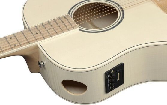 Elektroakustická kytara Dreadnought Ibanez AAD77M1E-OAW Open Pore Antique White Elektroakustická kytara Dreadnought - 4