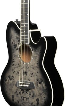 electro-acoustic guitar Ibanez TCY10PA-BKB Transparent Brown Black Burst electro-acoustic guitar - 6