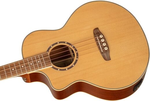 Acoustic Bassguitar Ortega D7CE-4-L Natural Acoustic Bassguitar - 8