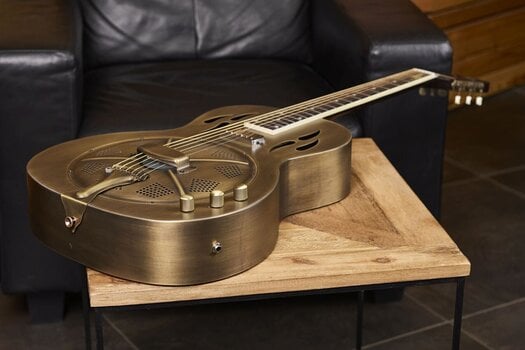 Guitarra resonadora Ortega RRG60E Antique Brushed Metal Guitarra resonadora - 17
