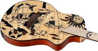 Класическа китара с предусилвател Ortega RTPG-LS2 4/4 Flamed Maple Bermuda Класическа китара с предусилвател - 7