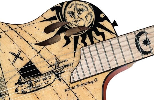 Classical Guitar with Preamp Ortega RTPG-LS2 4/4 Flamed Maple Bermuda Classical Guitar with Preamp - 10