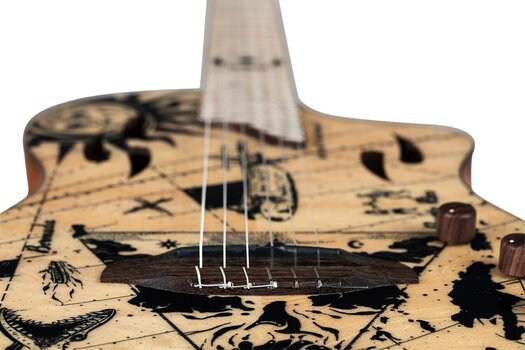 Classical Guitar with Preamp Ortega RTPG-LS2 4/4 Flamed Maple Bermuda Classical Guitar with Preamp - 12