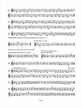 Bladmuziek voor blaasinstrumenten Krčma - Vaigl Škola hry na trubku I Muziekblad - 4