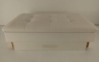 Puinen piano jakkara Pianonova BCDPS-W Puinen piano jakkara jossa säilytystilaa White (Uudenveroinen) - 1