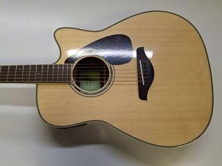 guitarra eletroacústica Yamaha FGX830C Natural guitarra eletroacústica (Tao bons como novos) - 1