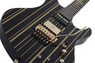 Chitarra Elettrica Schecter Synyster Custom-S Black/Gold Pinstripes Chitarra Elettrica - 4