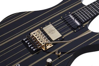 Chitarra Elettrica Schecter Synyster Custom-S Black/Gold Pinstripes Chitarra Elettrica - 5
