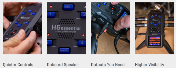 Portable Digital Recorder Zoom H6essential/WSH-4e Bundle Portable Digital Recorder - 10