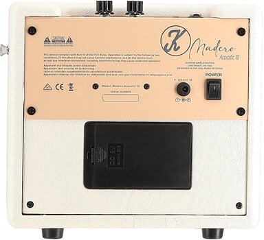 Combo do gitar elektroakustycznych Kustom Madero 10 White Combo do gitar elektroakustycznych - 6