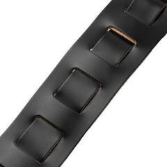 Guitar strap Levy's Amped Leather Black Guitar strap - 1