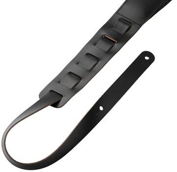 Guitar strap Levy's Amped Leather Black Guitar strap - 3
