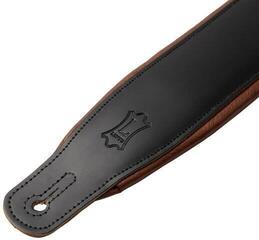Guitar strap Levy's Amped Leather Black/Tan Guitar strap - 1