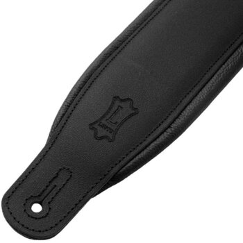 Guitar strap Levy's Amped Leather Matte Black Guitar strap - 2
