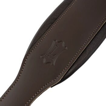 Guitar strap Levy's Amped Leather Dark Brown Guitar strap - 2