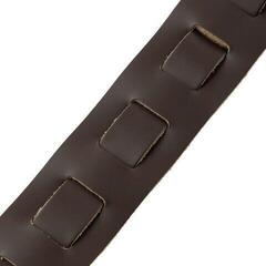 Guitar strap Levy's Amped Leather Dark Brown Guitar strap - 2