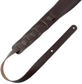 Guitar strap Levy's Amped Leather Dark Brown Guitar strap - 5
