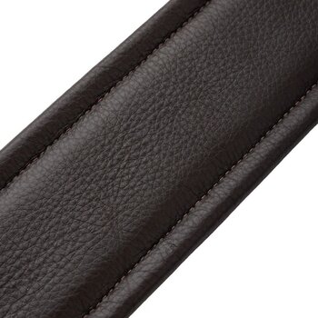 Guitar strap Levy's Amped Leather Dark Brown Guitar strap - 4