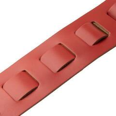 Guitar strap Levy's Amped Leather Red/White Guitar strap - 2