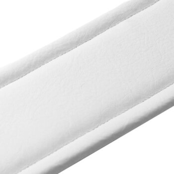 Guitar strap Levy's Amped Leather Red/White Guitar strap - 4