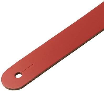 Guitar strap Levy's Amped Leather Red/White Guitar strap - 5
