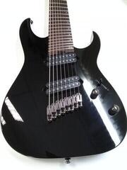 Multi-scale elektrische gitaar Ibanez RGMS8-BK Black Multi-scale elektrische gitaar (Zo goed als nieuw) - 1