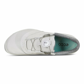 Ženski čevlji za golf Ecco Biom Hybrid 3 Womens Golf Shoes White/Emerald 41 - 8