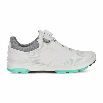 Golfsko til kvinder Ecco Biom Hybrid 3 Womens Golf Shoes White/Emerald 40 - 2