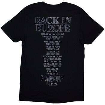 T-shirt AC/DC Back In Black PWR-UP EU Tour '24 Black L T-shirt - 2