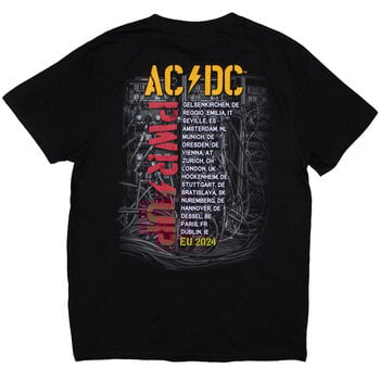 T-Shirt AC/DC Control Wires PWR-UP EU Tour '24 Black L T-Shirt - 2