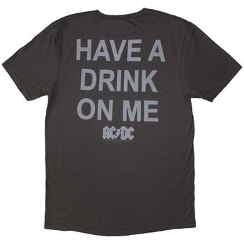 T-shirt AC/DC Have A Drink On Me Grey XL T-shirt - 2