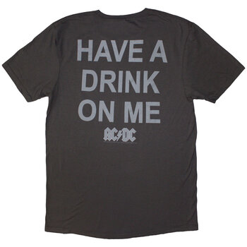 T-shirt AC/DC Have A Drink On Me Grey 2XL T-shirt - 2
