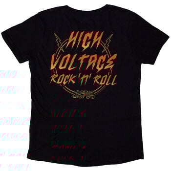 Skjorte AC/DC High Voltage RnR Black L Dame Skjorte - 2