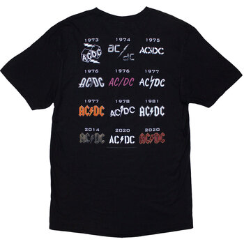 Camiseta de manga corta AC/DC History Logo Black M Camiseta de manga corta - 2
