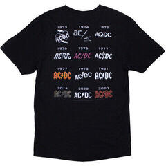 T-Shirt AC/DC History Logo Black 2XL T-Shirt - 1