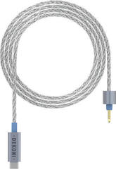 Kabel za slušalice Dekoni Audio Ensemble USB-C Silver 52" Braided MMCX IEM Kabel za slušalice - 3