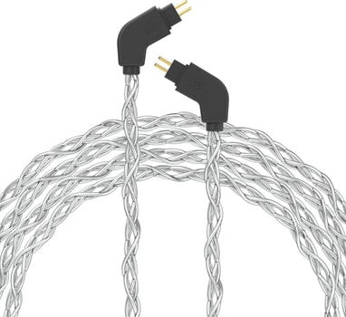 Kabel za slušalice Dekoni Audio Ensemble USB-C Silver 52" Braided 2-Pin IEM Kabel za slušalice - 2