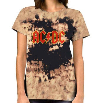 Košulja AC/DC Logo Wash Dip Dye Tan And Black S Košulja - 3
