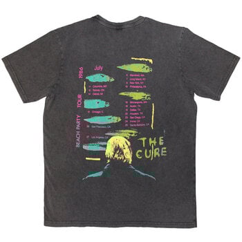 T-Shirt The Cure Beach Party Tour '86 (Back Print) Charcoal Grey 2XL T-Shirt - 2