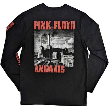 Skjorte Pink Floyd Animals B&W Back & Sleeve Print Black 2XL Skjorte - 2