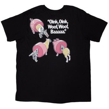 T-shirt Pink Floyd Animals Cartoons (Back Print) Black L T-shirt - 2