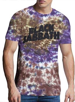 T-shirt Black Sabbath Wavy Logo Wash Collection Brown & UV Purple 2XL T-shirt - 4